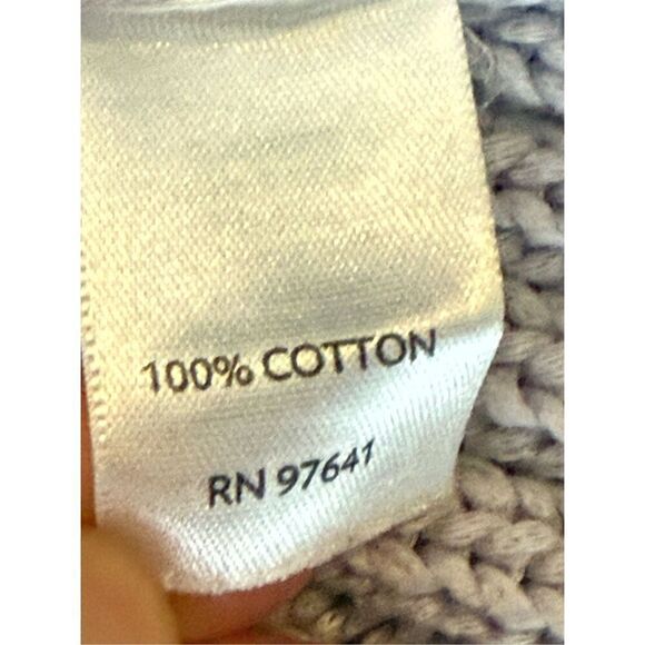 J.Jill 100% Cotton Lilac Knit 2 Button Front Mini Bell Sleeve sweater - Picture 11 of 11